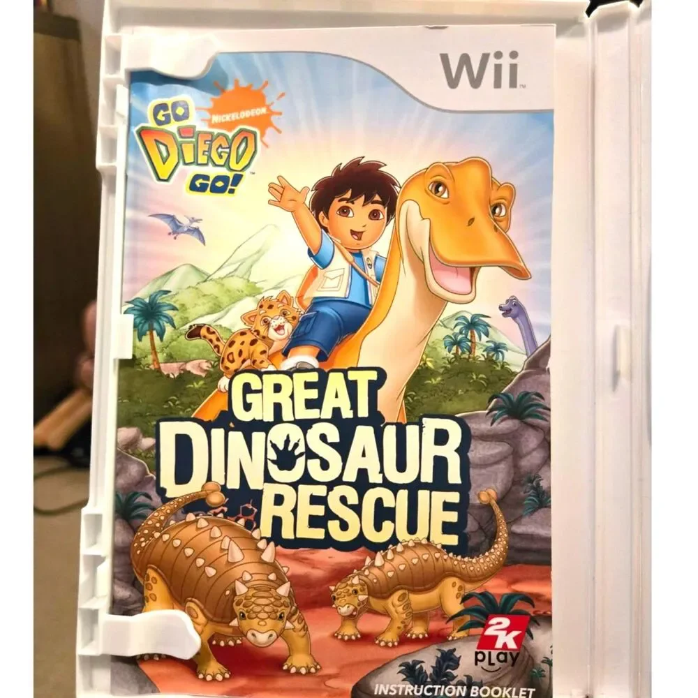 Go, Diego, Go! Great Dinosaur Rescue Nintendo Wii (CIB w/ Manual)